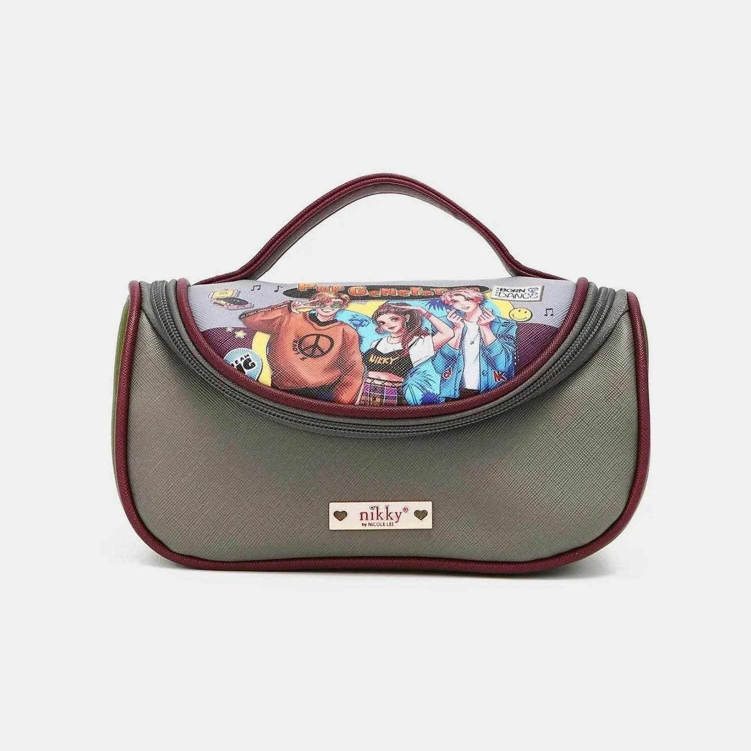 Nikky contrast makeup bag - chic organizer - Love Salve